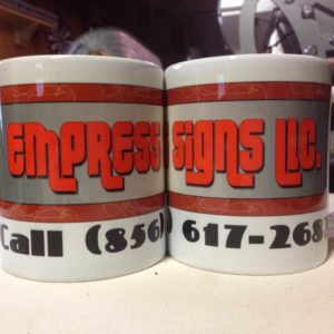 Logo on Mug, Printed Mugs, Sublimated Mugs, 11 Oz Mugs, Order One Mug, Promotional Mugs,