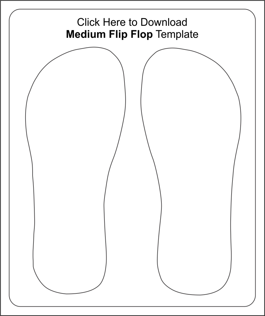 Flip Flop Templates for Download